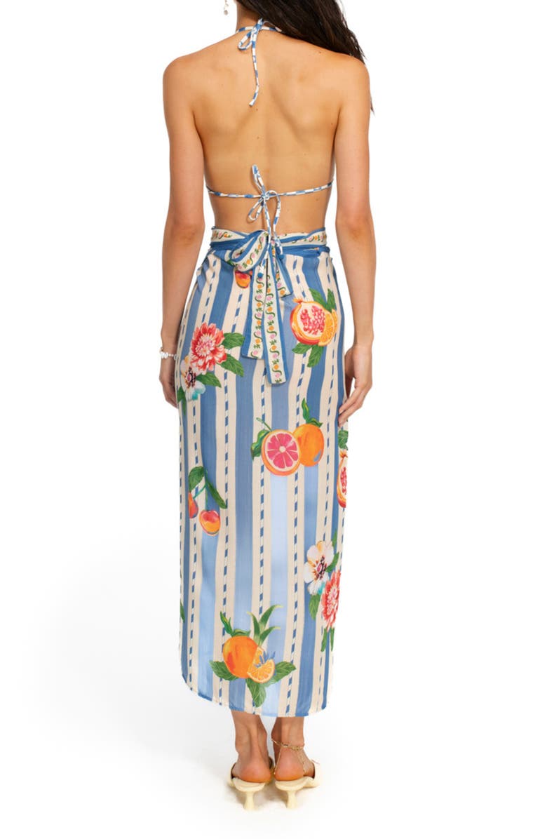 Agua Bendita Zinna Basket Cover-Up Sarong, Alternate, color, Multicolor