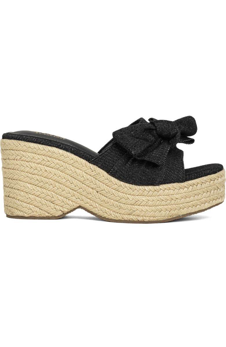 SHUSHOP Ingrid Platform Espadrille Slide Sandal, Alternate, color, Black