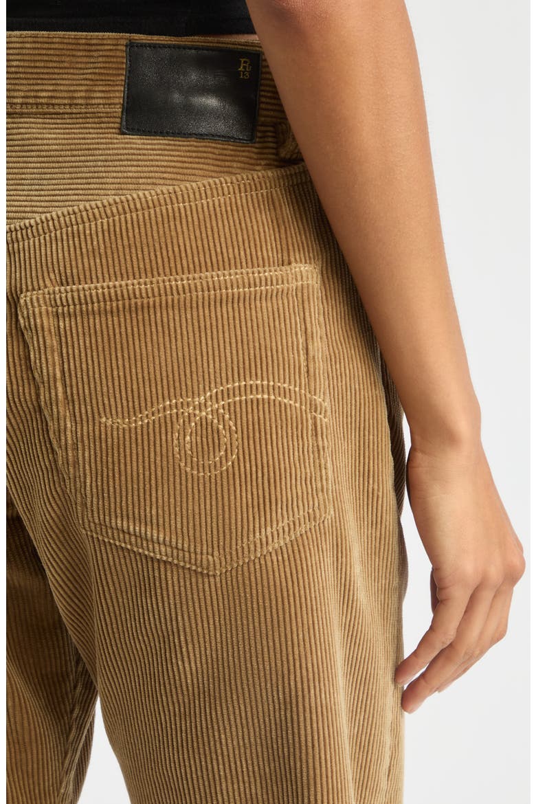 Corduroy Boyfriend Pants, Alternate, color, HEAVY TAN CORD