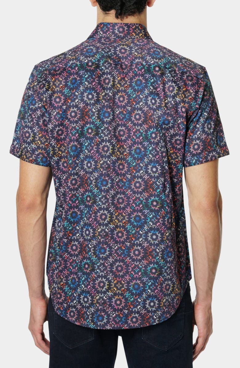 Robert Graham Large Circle Print Button-Up Shirt, Alternate, color, Multi