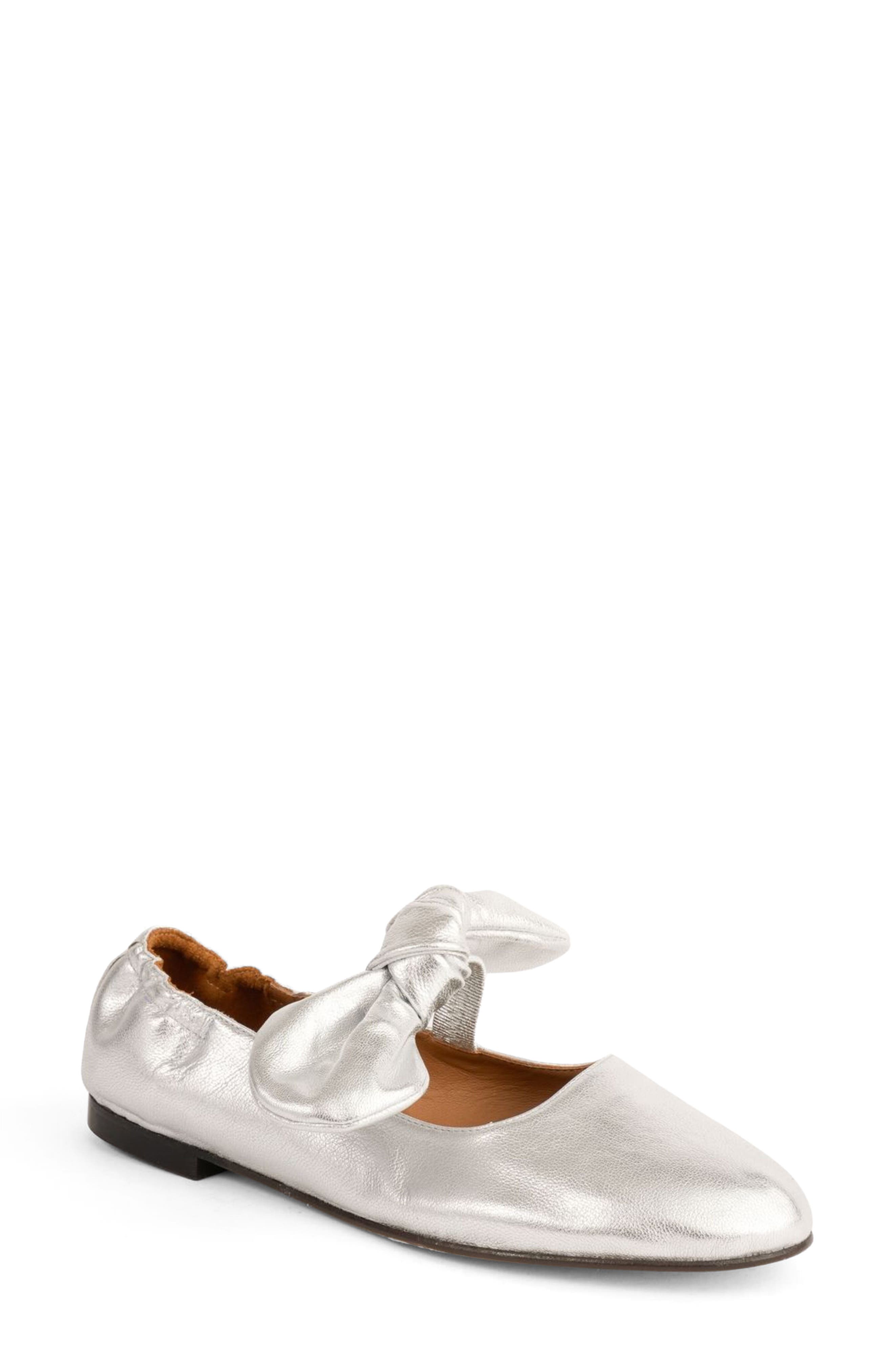 Penelope Chilvers Minnie Mary Jane Flat, Main, color, Silver