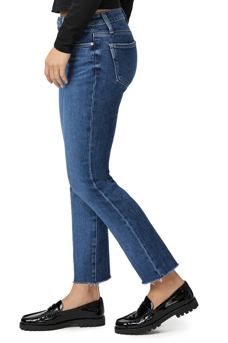 Amber Raw Hem Straight Leg Ankle Jeans, Alternate, color, A CAPELLA