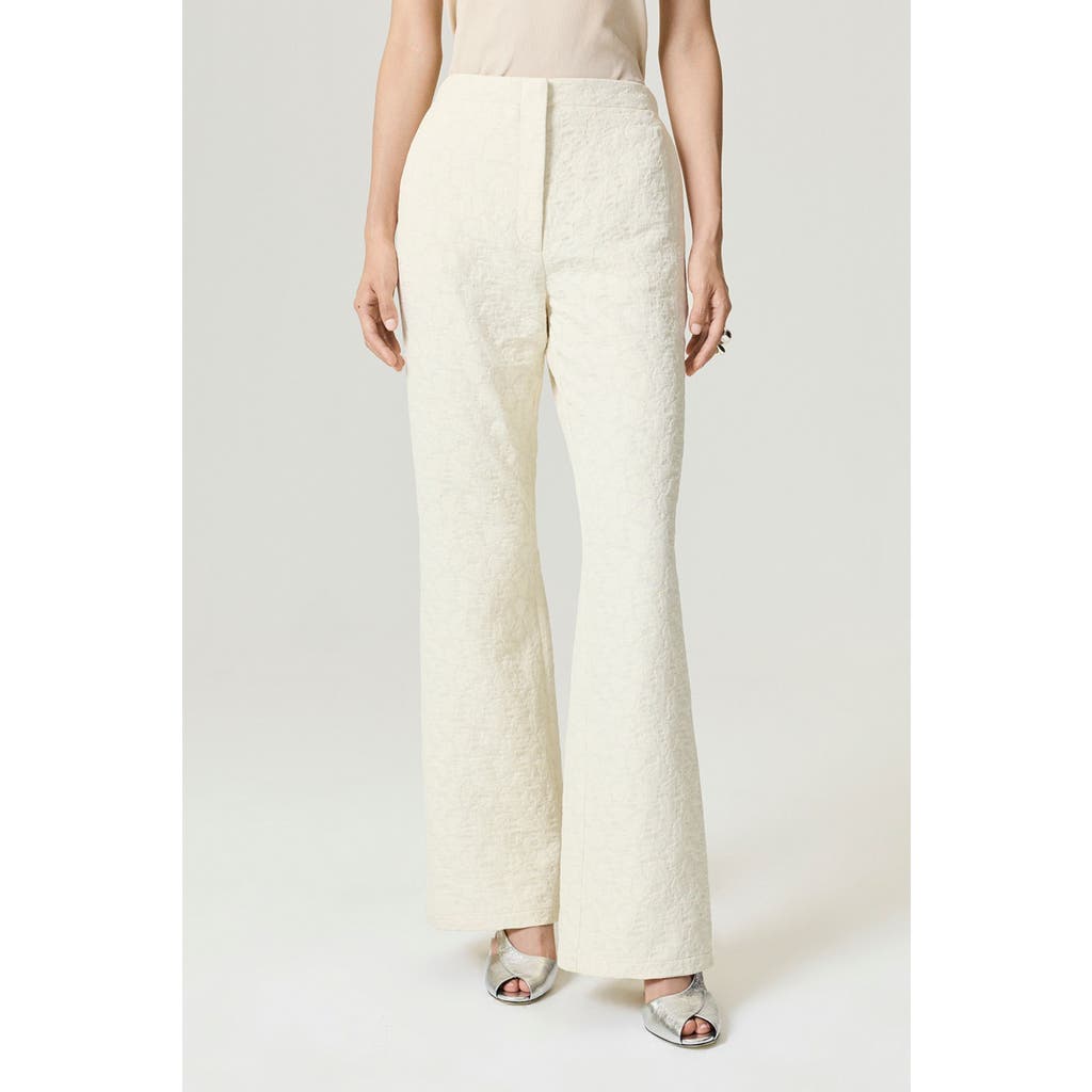 Nocturne Contrast Fabric Detailed Pants In White