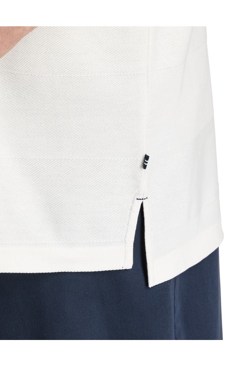 Nautica Big & Tall Chest Striped Polo Shirt, Alternate, color, Sail White