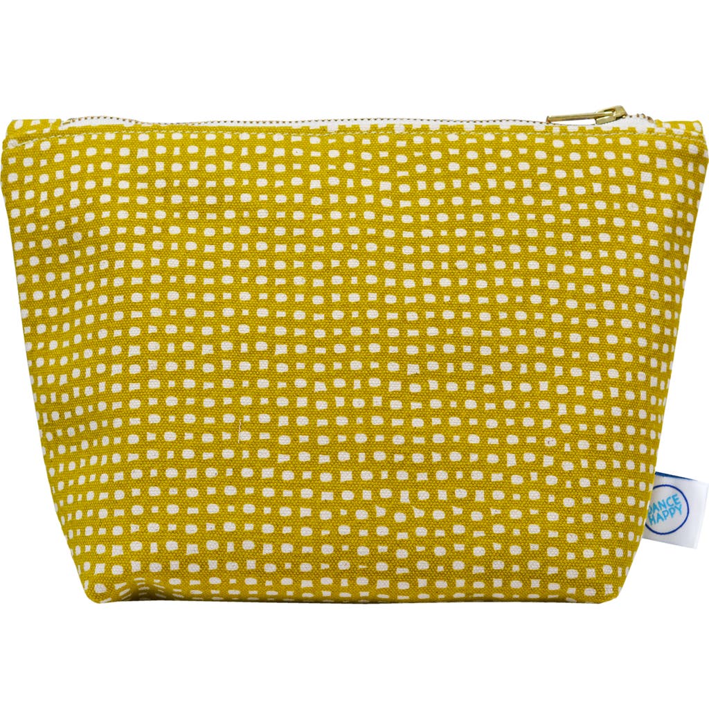 Dance Happy Lola Cosmetic Bag In Golden Flax