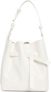 BCBG Knotted Faux Leather Bucket Bag