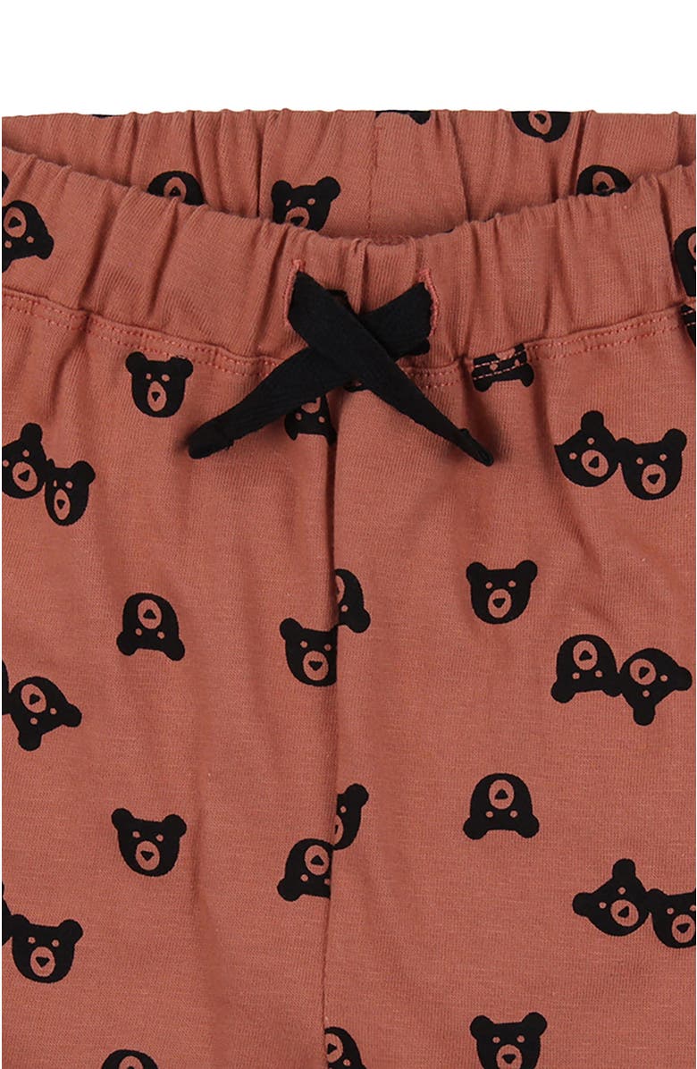 Turtledove London Kids Organic Cotton Bear Print Shorts, Alternate, color, Red