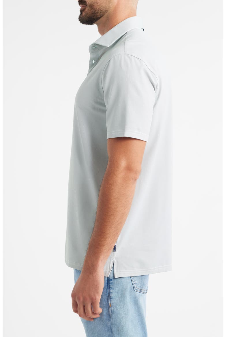 Bird's Eye Print Techno Stretch Performance Golf Polo, Alternate, color, LIGHT TEAL