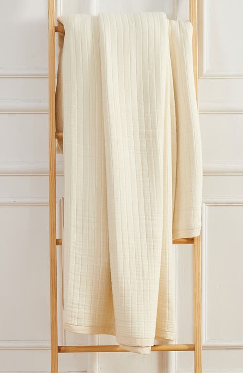 Melange Home Cloud Cotton Gauze Blanket In Neutral