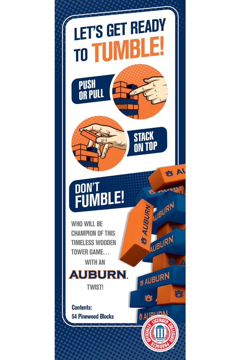 Auburn Tigers Tumble Tower, Alternate, color, Multicolor