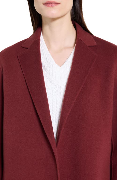 Theory New Divide Double-face Wool Blazer In Burgundy