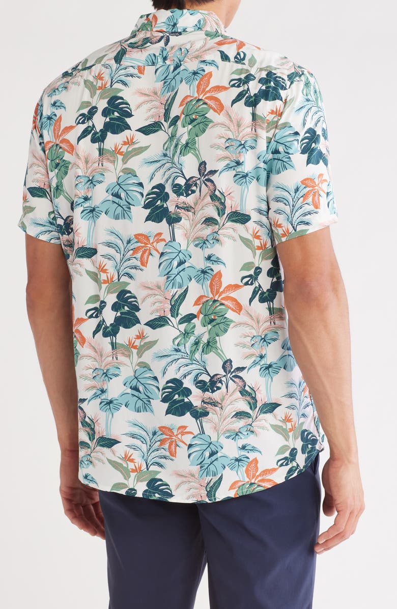 Slate & Stone Print Short Sleeve Button-Up Shirt, Alternate, color,