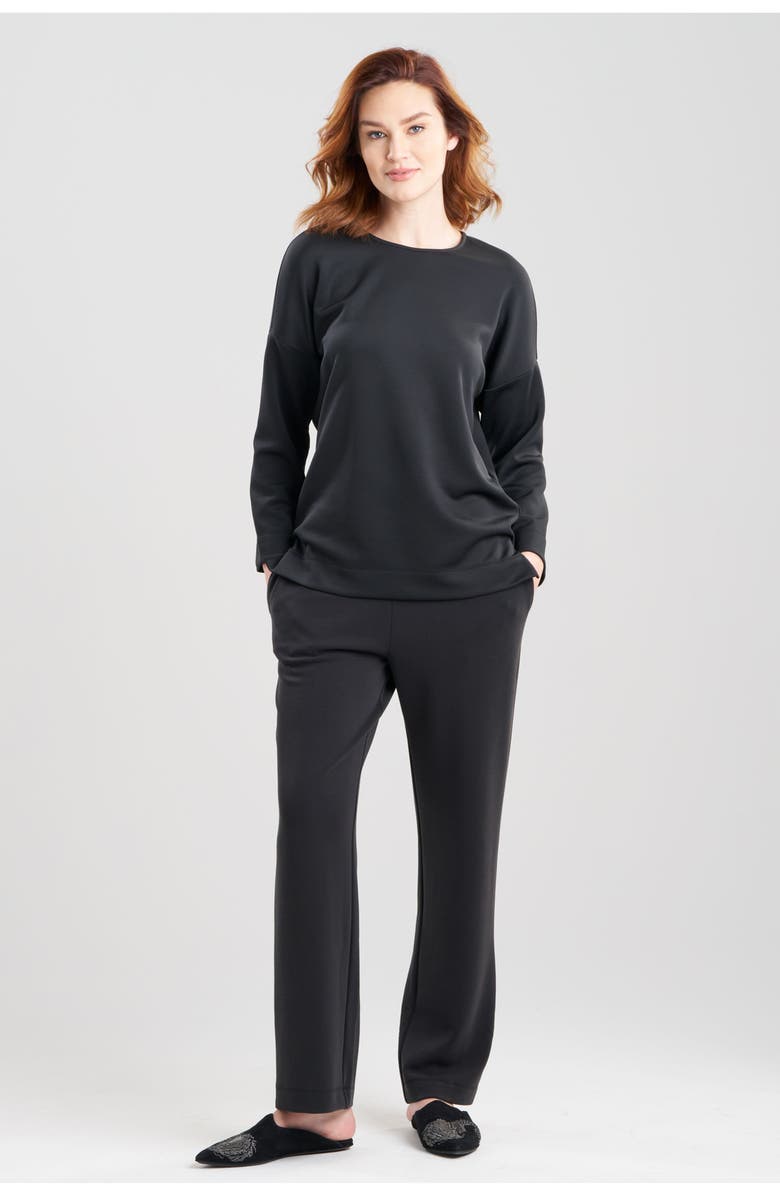 Natori Anywhere Wedge Top, Main, color, Black