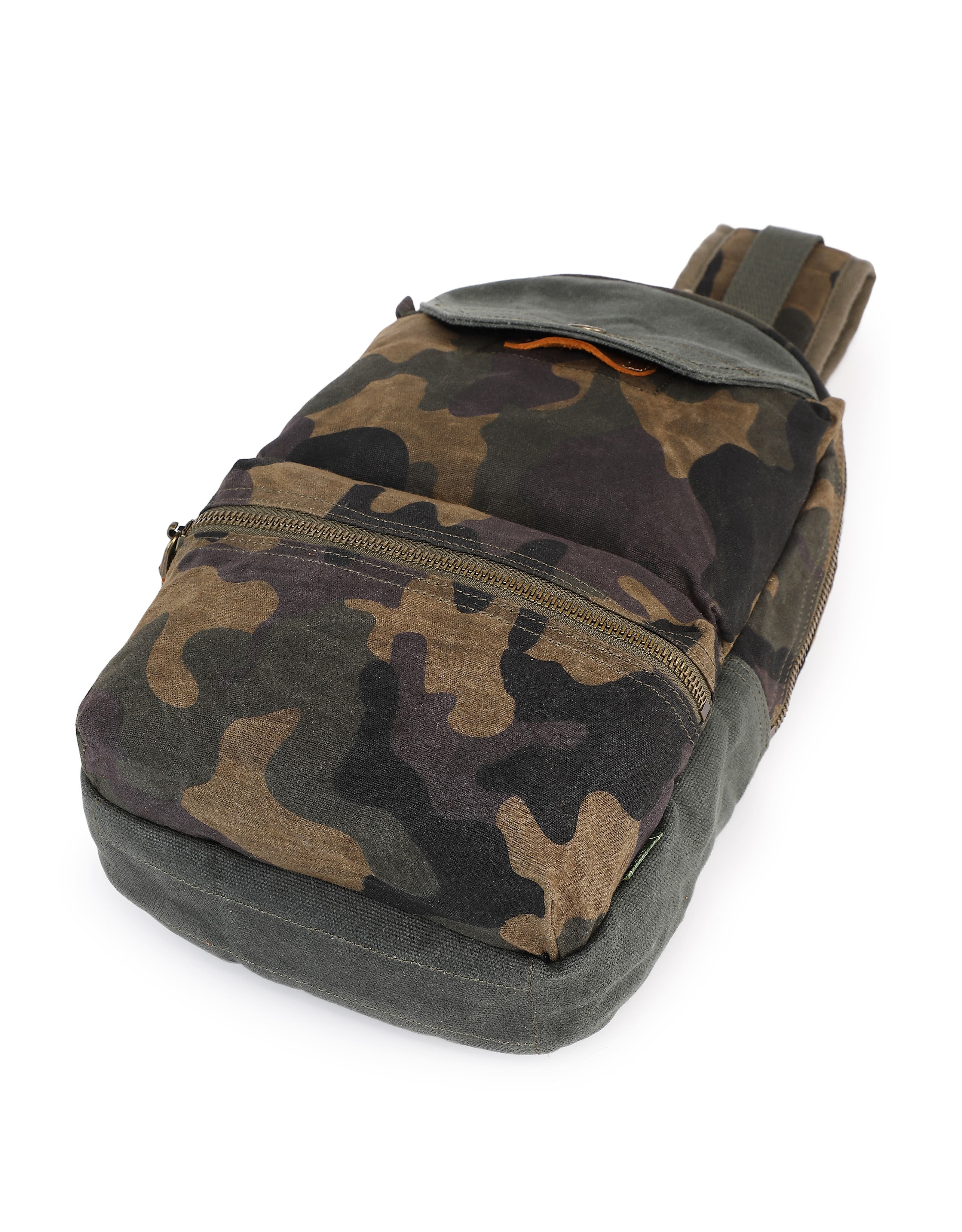 Mountain Leaf Rugged Trail Ready Sling Bag, Alternate, color, Olive Camo