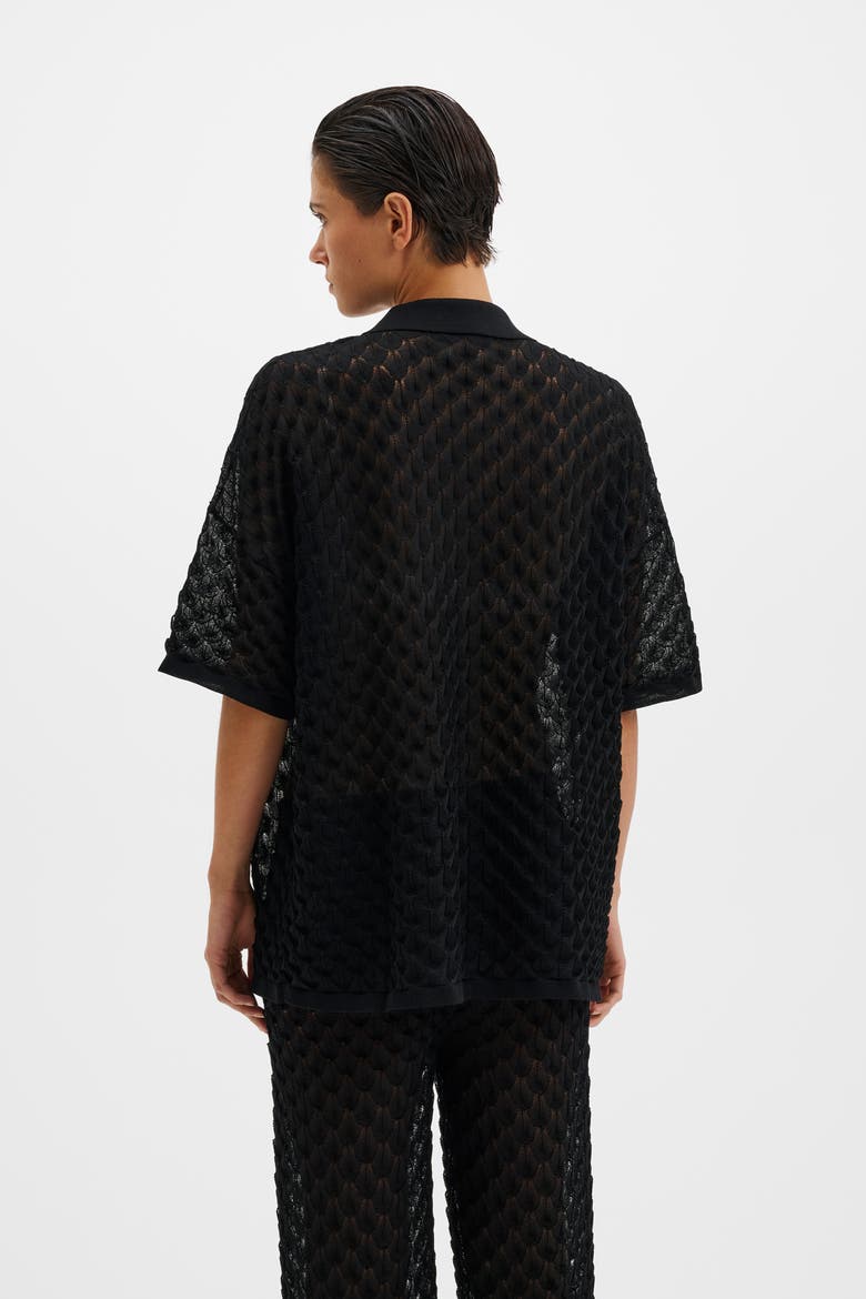 Moa Knitted Shirt, Alternate, color, Black