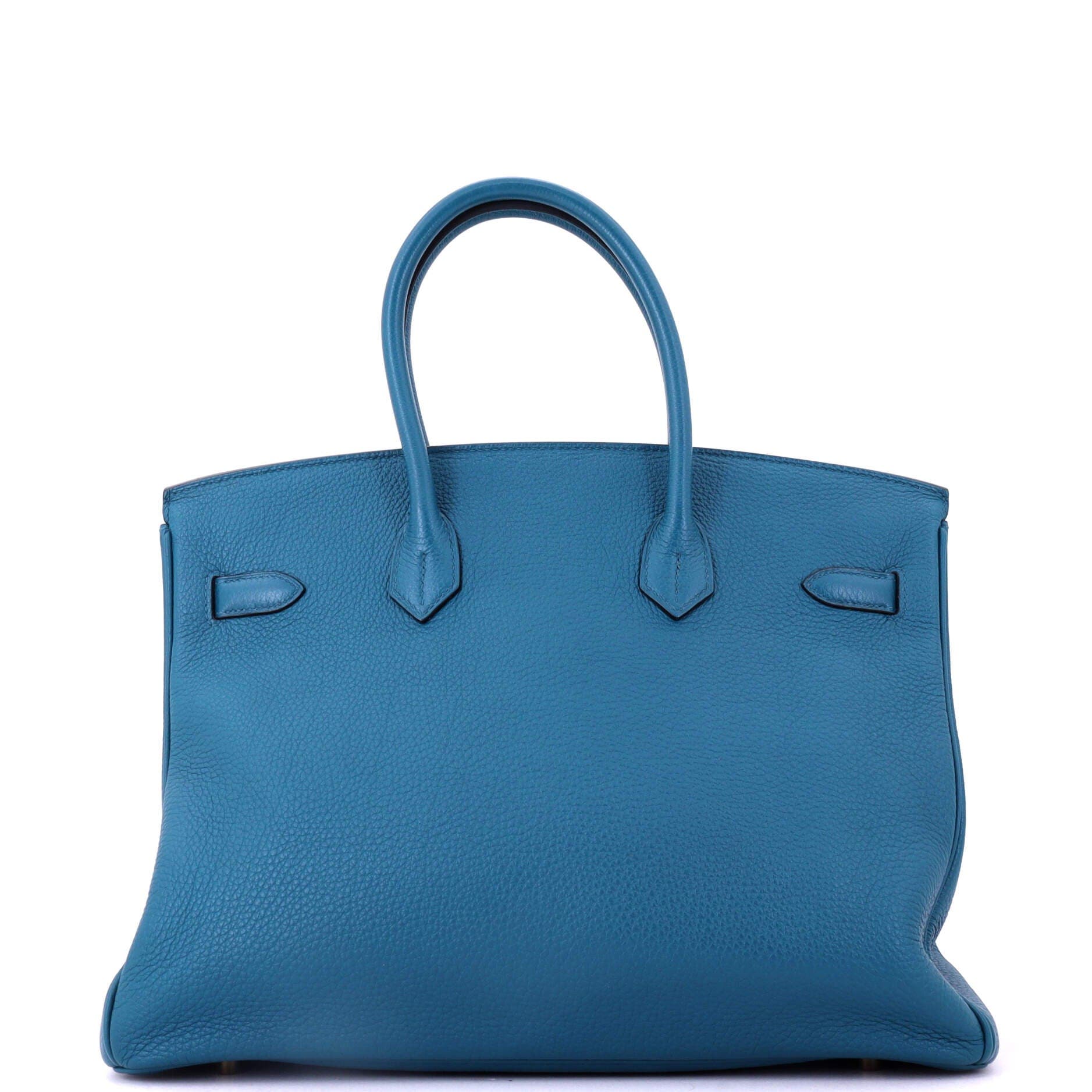 Pre-Owned Hermes Birkin Handbag Blue Togo with Gold Hardware 35, Alternate, color, Cobalt