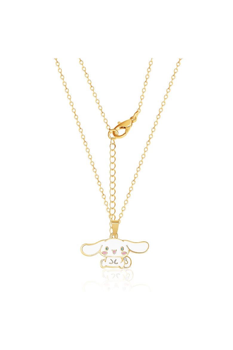 Cinnamoroll Enamel 3D Pendant, 18'' Chain, Alternate, color, Gold