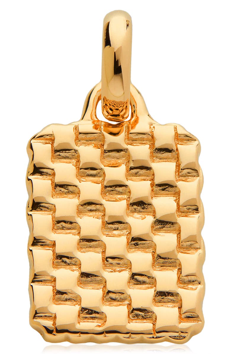 Monica Vinader Heirloom Pendant Charm, Main, color, Yellow Gold