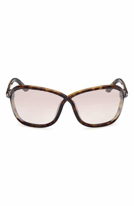 TOM FORD Fernanda 68mm Oversize Butterfly Sunglasses