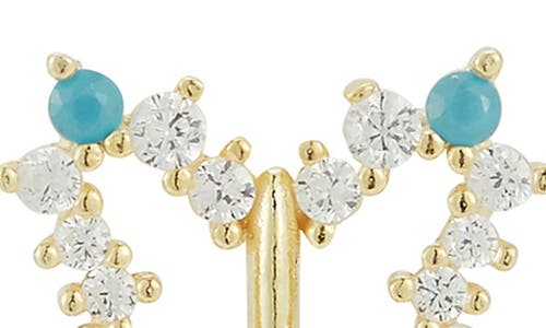 Sphera Milano Butterfly Stud Earrings In Gold