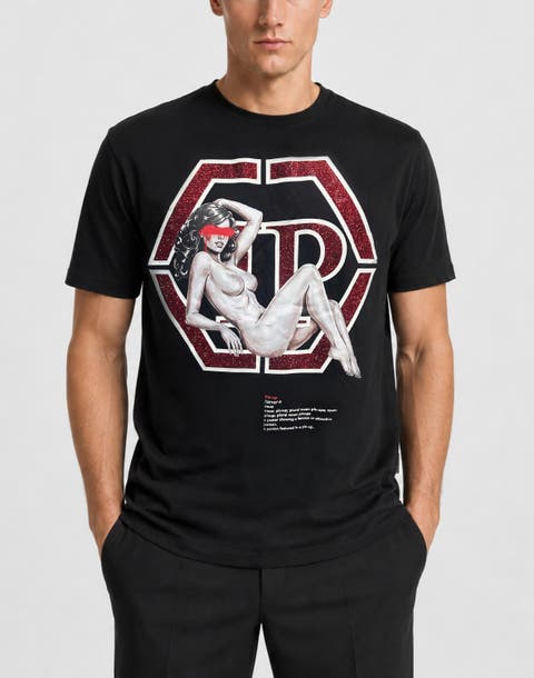 Jersey T-Shirt Plein Pin Up Hexagon Men
