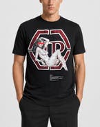 PHILIPP PLEIN Jersey T-Shirt Plein Pin Up Hexagon Men