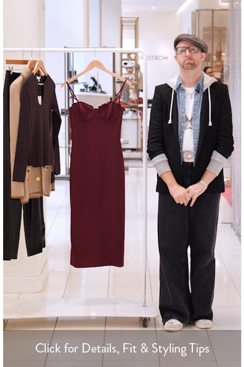 Bow Strap Midi Dress video