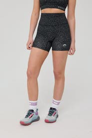 OOSC Infinite High Waisted Shorts - Black Leopard
