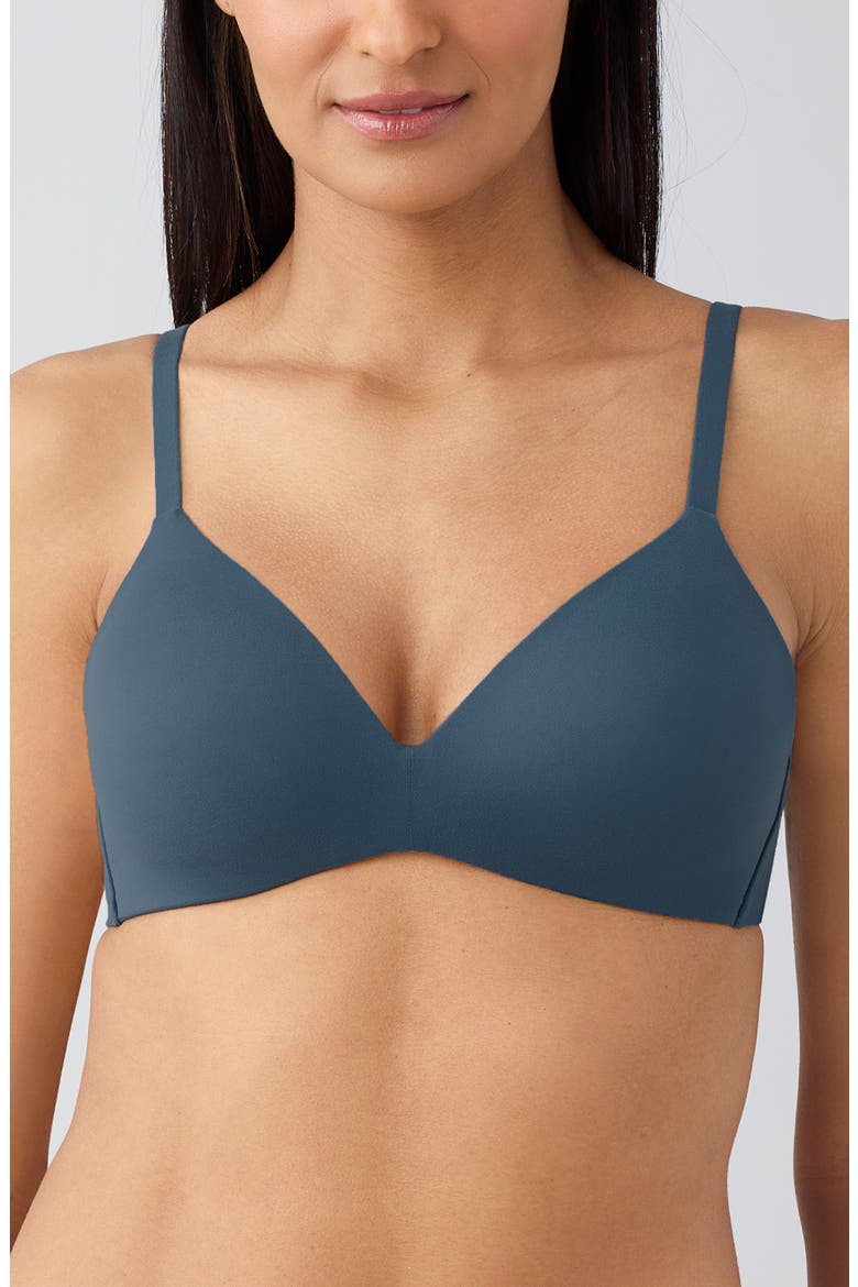 How Perfect Wire Free T-Shirt Bra, Main, color, DARK SLATE