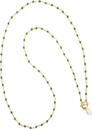 Nialaya CZ Pearl Wrap Necklace
