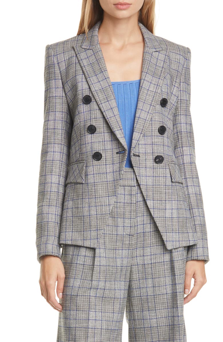Veronica Beard Miller Glen Plaid Dickey Jacket, Main, color, 