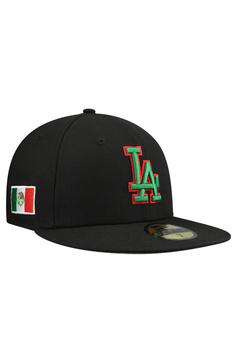 New Era Men's New Era Black Los Angeles Dodgers Mexico 59FIFTY Fitted Hat, Main, color, Black