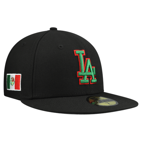 Men's New Era Black Los Angeles Dodgers Mexico 59FIFTY Fitted Hat