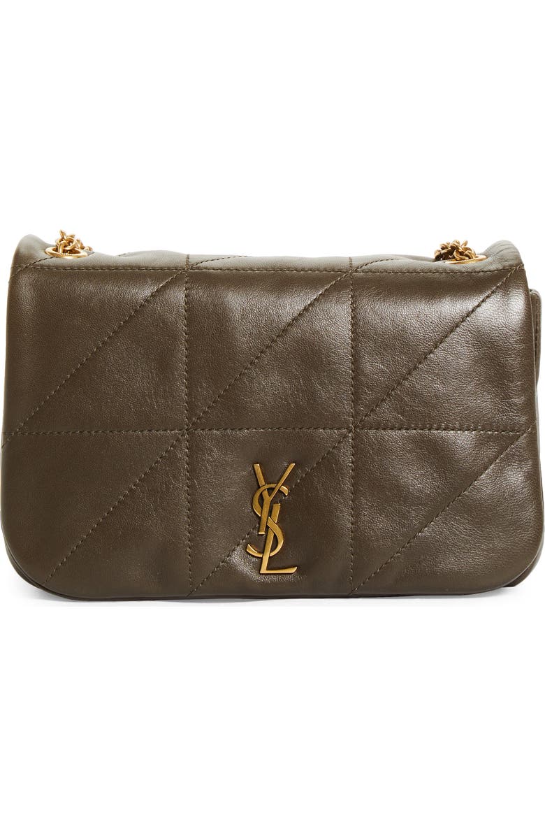 Saint Laurent Mini Jamie 4.3 Patchwork Leather Shoulder Bag, Main, color, Light Musk