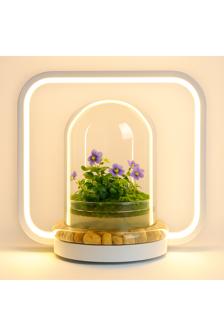 Persian Violet Live in Terrarium Jar, Alternate, color, Purple
