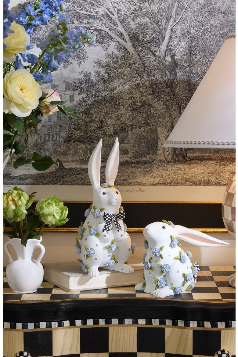 Patience Brewster Periwinkle Peony Rabbit, Alternate, color, WHITE