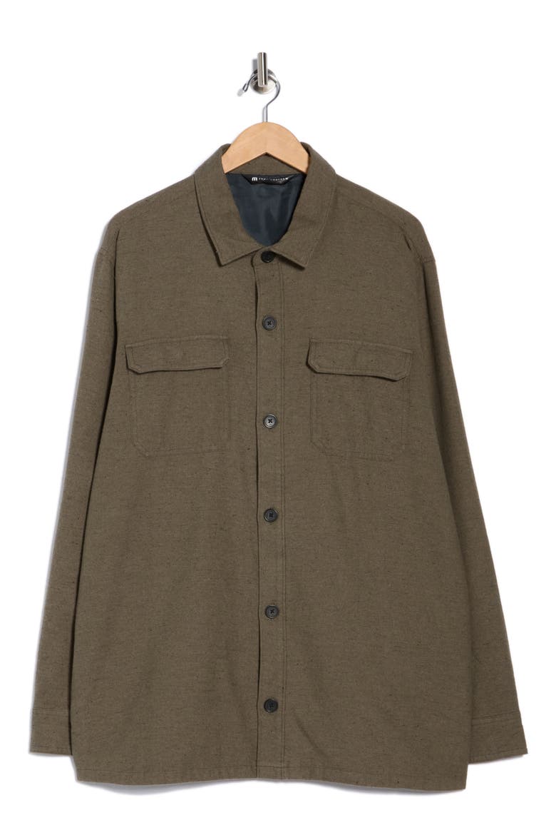 Halfway There Shirt Jacket, Alternate, color, DARK OLIVE
