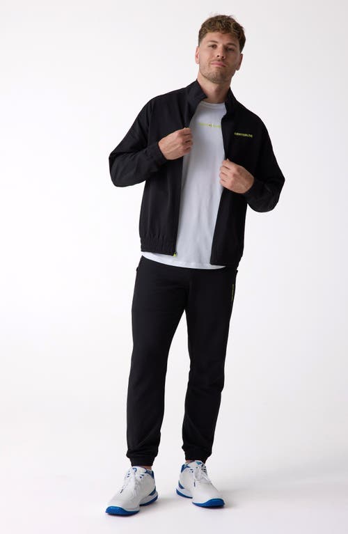Centerline Athletics Courtside Track Jacket In Black