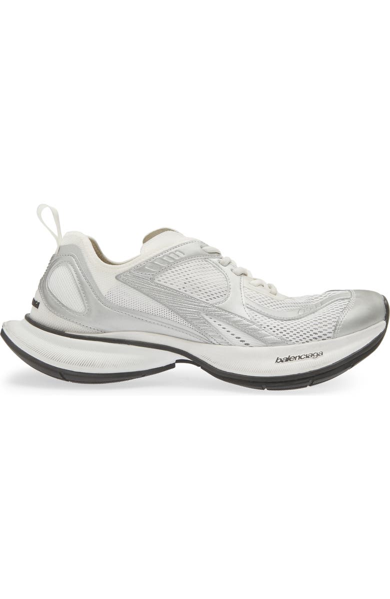 Balenciaga Circuit Sneaker, Alternate, color, White/ Silver
