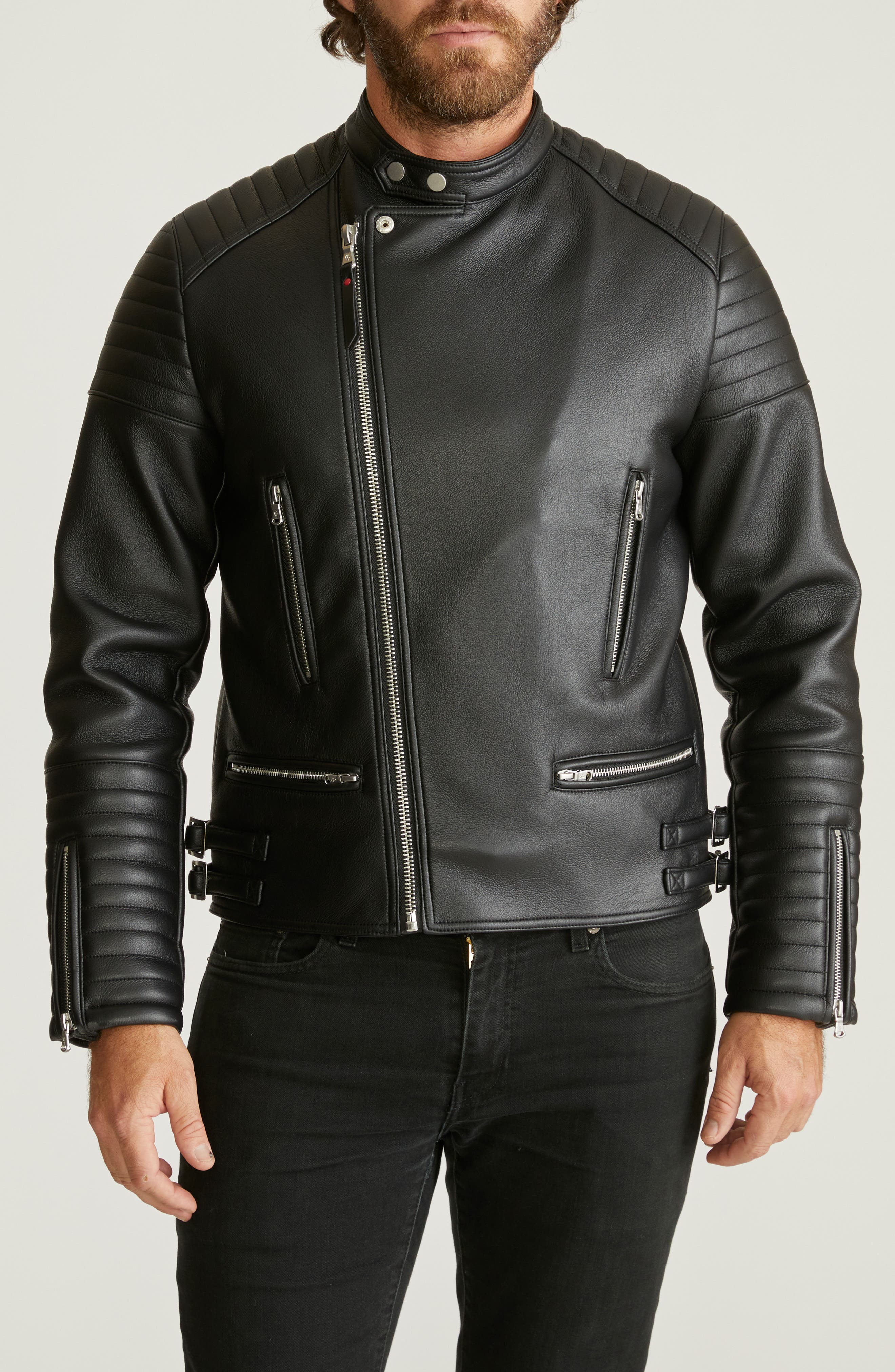 Robert Graham Faux Leather Moto Jacket