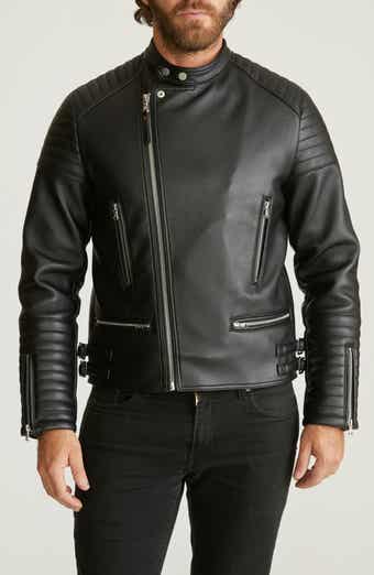 Robert Graham Faux Leather Moto Jacket