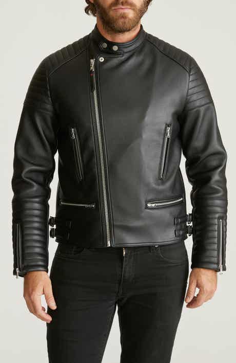 Robert Graham Faux Leather Moto Jacket