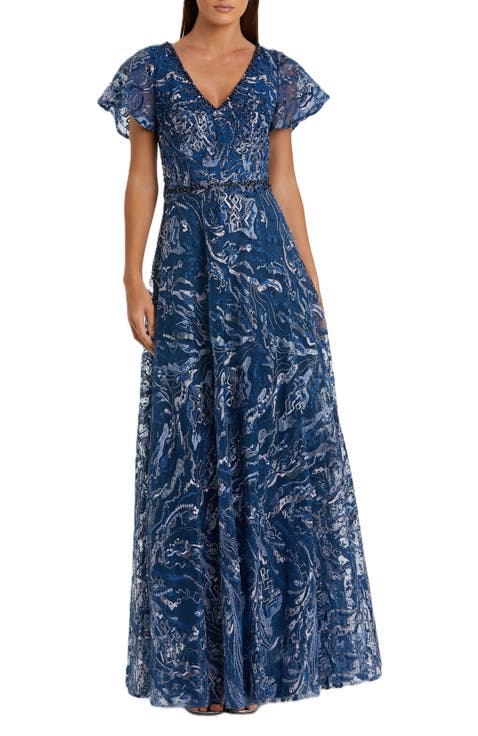 ★Mac Duggal★ スパンコール ハイネック ミディ シースドレス Shop Mac Duggal Online | Nordstrom
