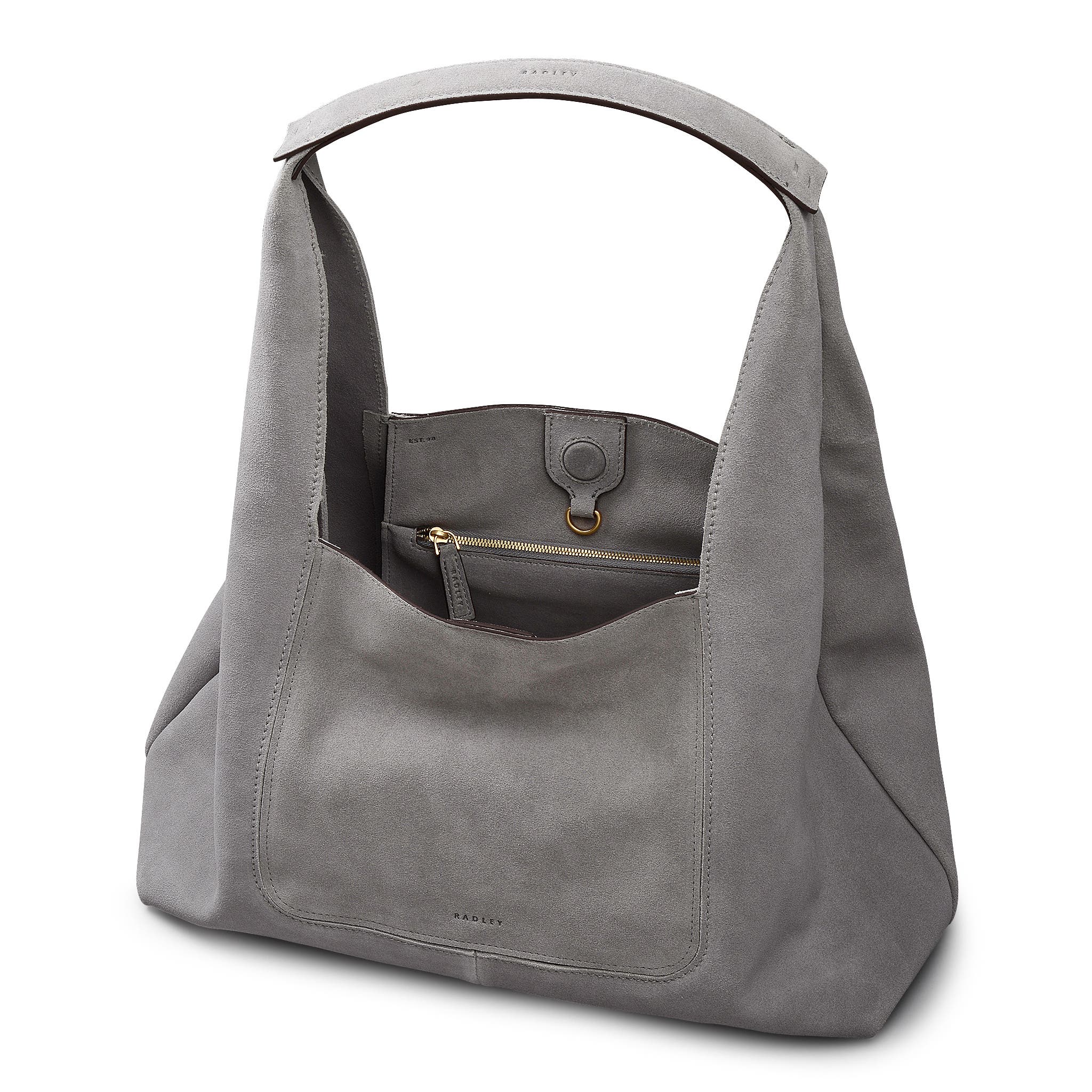 Radley The Maudie Large Open Top Shoulder Bag, Alternate, color, Steel