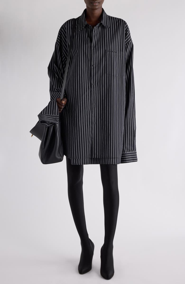 Flatground Stripe Cotton Poplin Button-Up Shirt
