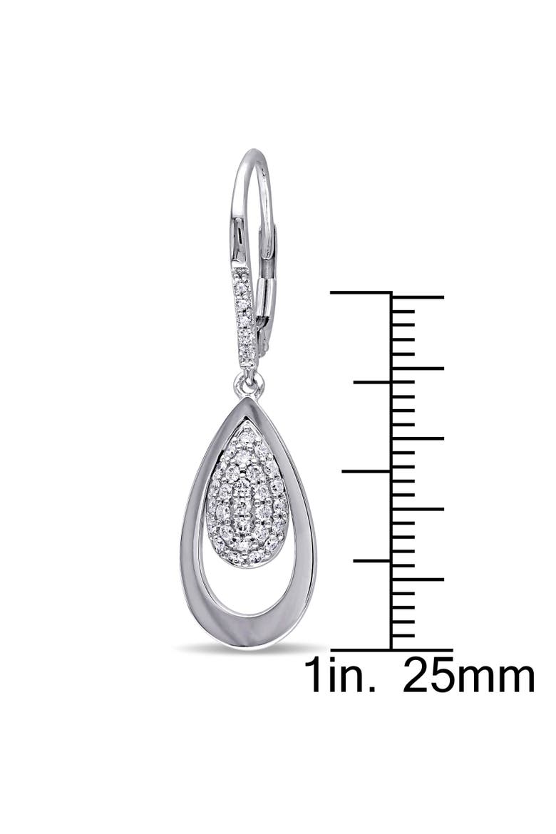 Diamond Dangle Teardrop Earrings 14k White Gold, Alternate, color, 14K White Gold
