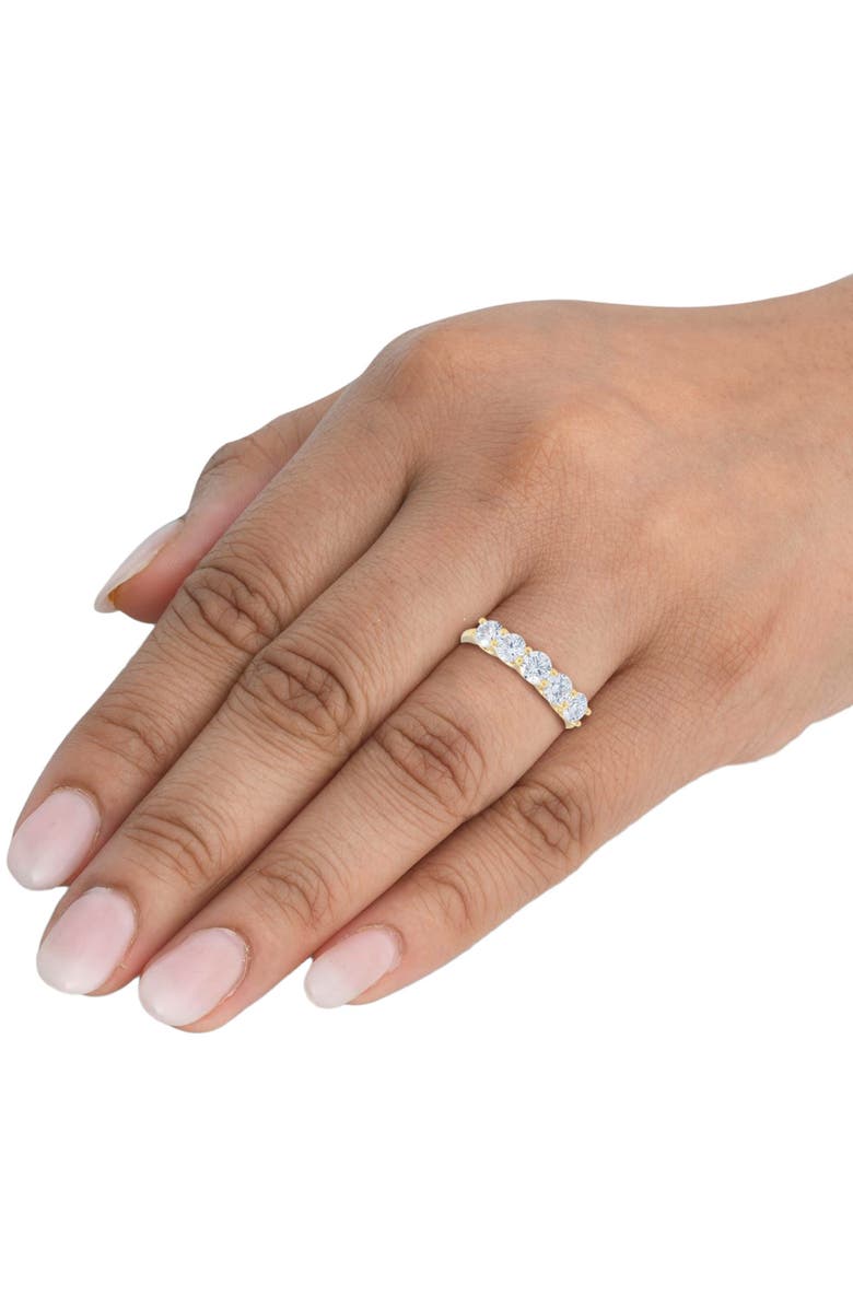 Bliss Diamond 1 1/2 Ct Diamond Five Stone Wedding Ring 14k Gold EX3 Lab Grown, Alternate, color, 