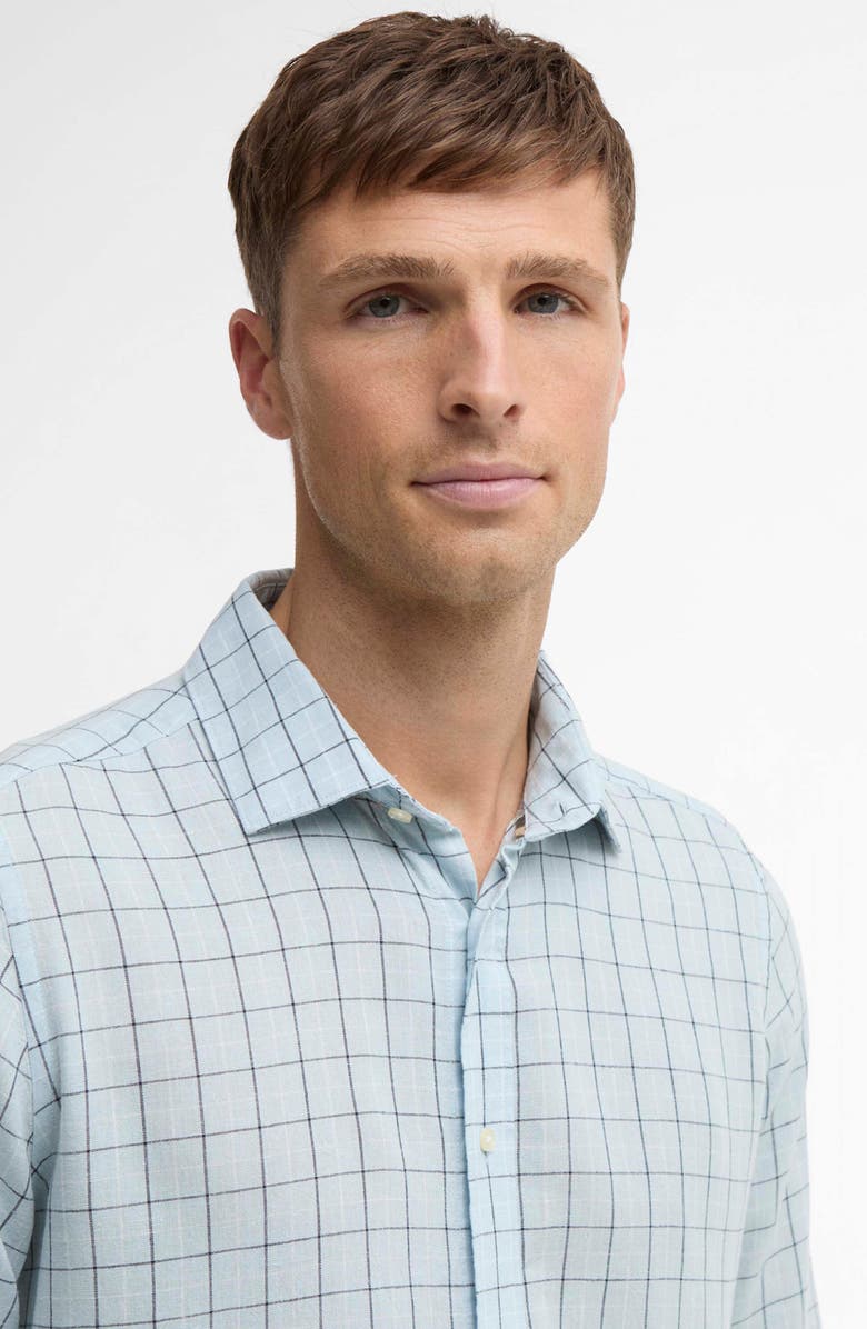 Barbour Belleview Tattersall Button-Up Shirt, Alternate, color, Sky