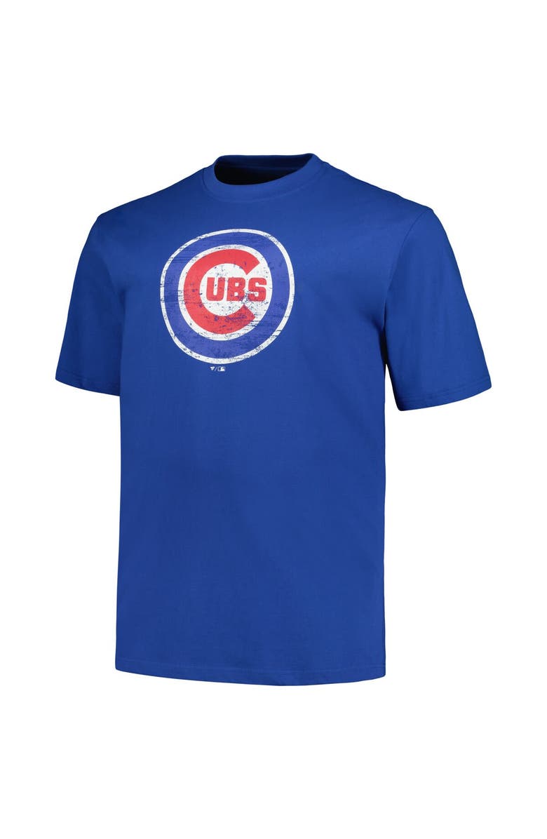 PROFILE Men's Profile Royal Chicago Cubs Big & Tall Primary Logo T-Shirt, Alternate, color, Royal