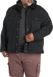 True Nation by DXL Big & Tall Black Denim Jacket